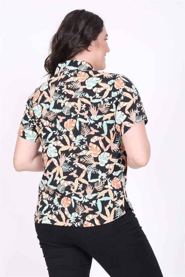 Angelino Patterned Short Sleeve Shirt