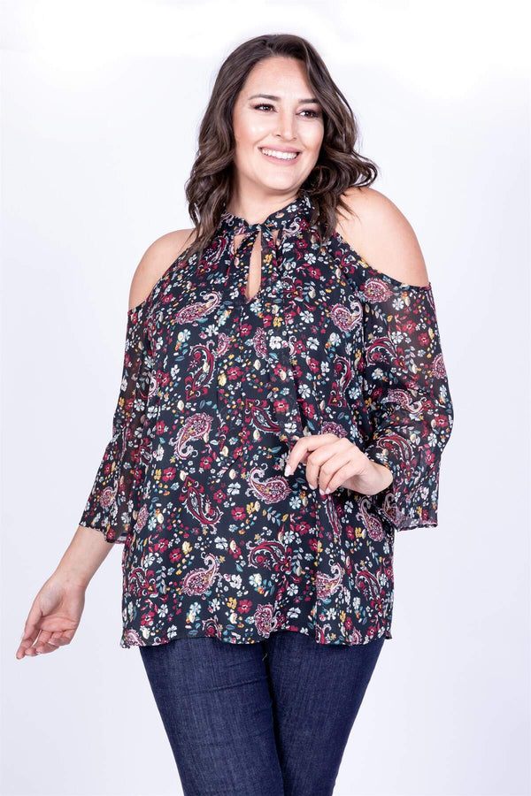 Angelino Scarf Detailed Chiffon Blouse