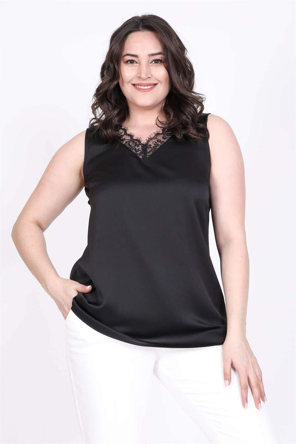 Angelino V-Neck Lace Blouse
