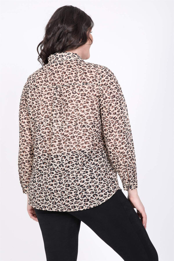 Angelino Leaf Chiffon Shirt