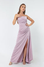 Woman One Shoulder Satin Evening Dresses & Graduation Dress