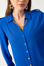 Women'S Collar Chain Detailed Shirt