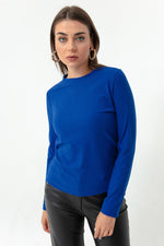 Women'S Bike Collar Knit Blouse