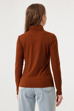 Women'S Bike Collar Knit Blouse