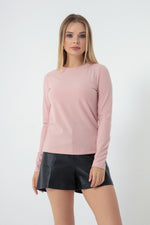 Women'S Bike Collar Knit Blouse