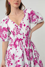 Woman Patterned Cruve Dress