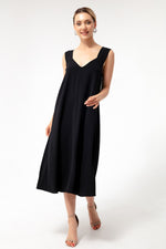 Women'S Cloh Cuttıng Mıddı Lıne Dress