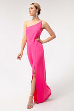 Woman One -Shoulder Slit Midi Dress