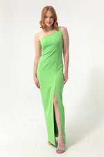 Woman One -Shoulder Slit Midi Dress