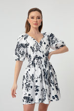 Woman Patterned Cruve Dress