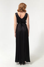 Long Evening Dress Dress With Women Cruiser Collar Stones