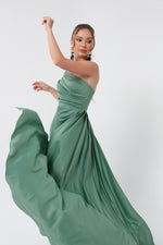 Woman One Shoulder Satin Evening Dresses & Graduation Dress