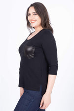 Angelino 3/4 Sleeve Sequin Detailed T-Shirt
