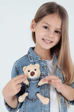 Girls Teddy Teddy Cotton Jean Jacket Daily Fashionable AK22176023