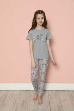 Children's Cotton Short Sleeve Pajamas Set 20585G