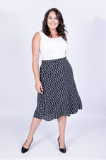Angelino Back Waist Elastic Bell Skirt