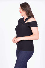 Angelino Asymmetrical Neck T-shirt