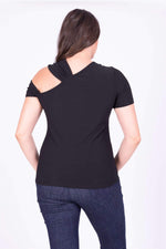 Angelino Asymmetrical Neck T-shirt