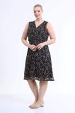 Angelino Lined Sleeveless Chiffon Dress