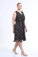 Angelino Lined Sleeveless Chiffon Dress
