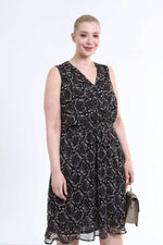 Angelino Lined Sleeveless Chiffon Dress