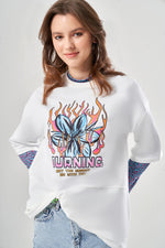 Shirted Printed White T-Shirt