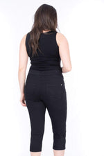 Angelino Elastic Waist Capri Trousers