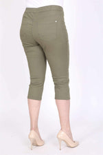 Angelino Elastic Waist Capri Trousers