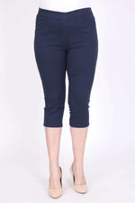 Angelino Elastic Waist Capri Trousers