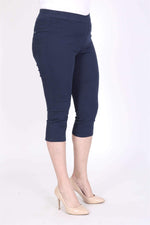 Angelino Elastic Waist Capri Trousers