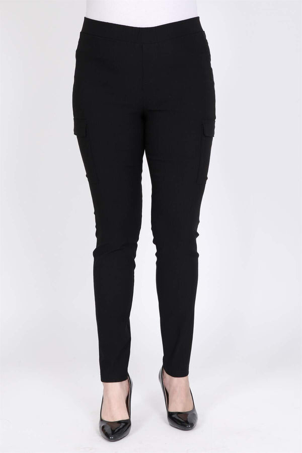 Angelino Elastic Waist Cargo Pants