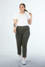 Angelino Elastic Waist Eyelet Detailed Trousers