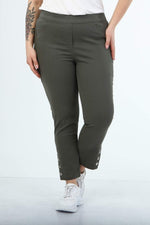 Angelino Elastic Waist Eyelet Detailed Trousers