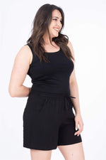 Angelino Elastic Waist Shorts
