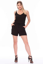 Angelino Elastic Waist Shorts