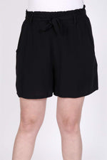 Angelino Elastic Waist and Belted Shorts