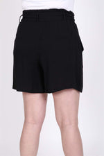 Angelino Elastic Waist and Belted Shorts