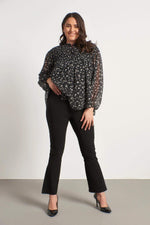 Angelino Elastic Waist Slit Trousers