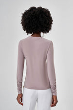 Basic Shirted Sandy Beige Blouse