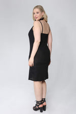 Plus Size Silvery Strap Short Evening Dress 567