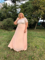 Plus Size Evening Dress KL831 Ecru