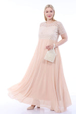 Plus Size Evening Dress KL831 Ecru