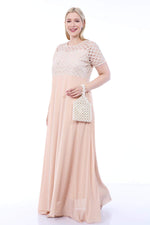 Plus Size Evening Dress KL831 Ecru