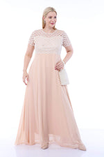 Plus Size Evening Dress KL831 Ecru