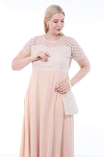 Plus Size Evening Dress KL831 Ecru