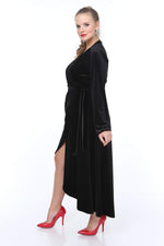 Large Size Long Velvet Dress NV3003