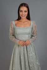 Angelino Çağla Lace Square Collar Engagement Dress