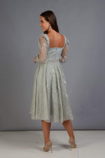 Angelino Çağla Lace Square Collar Engagement Dress