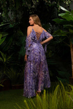 Angelino Lila Impirme Hanger Long Evening Dress