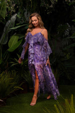 Angelino Lila Impirme Hanger Long Evening Dress